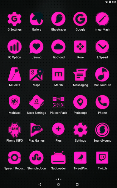 Pink and Black Icon Pack - عکس برنامه موبایلی اندروید