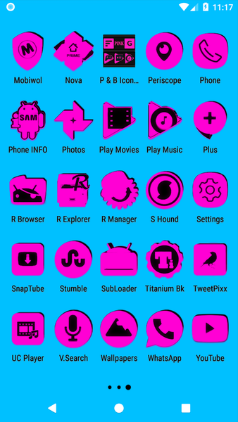 Pink and Black Icon Pack - عکس برنامه موبایلی اندروید