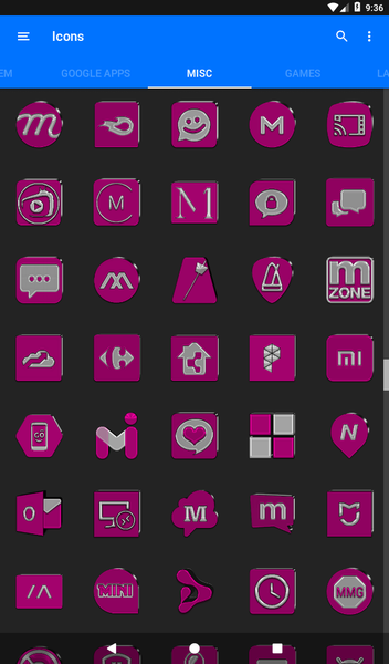 Pink Icon Pack - عکس برنامه موبایلی اندروید