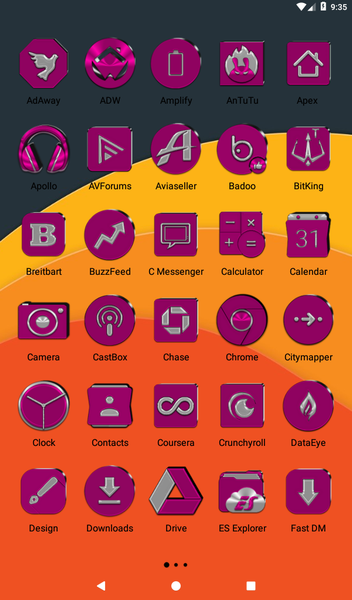 Pink Icon Pack - عکس برنامه موبایلی اندروید