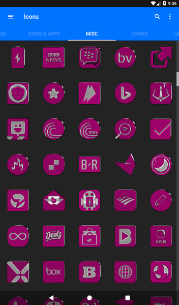 Pink Icon Pack - عکس برنامه موبایلی اندروید