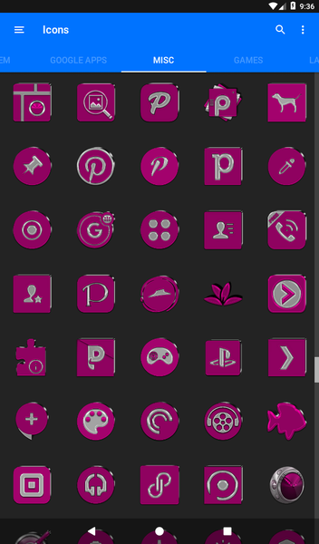Pink Icon Pack - عکس برنامه موبایلی اندروید
