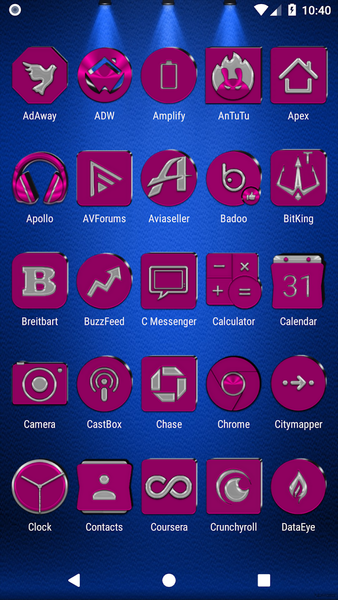 Pink Icon Pack - عکس برنامه موبایلی اندروید