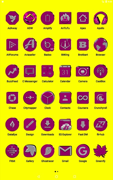 Pink Icon Pack - عکس برنامه موبایلی اندروید