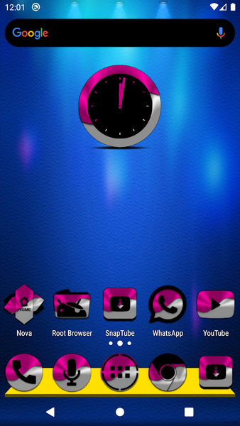 Half Light Pink Icon Pack - Image screenshot of android app