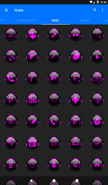 Pink Icon Pack Style 6 - Image screenshot of android app