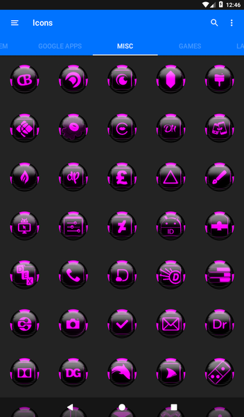 Pink Icon Pack Style 6 - Image screenshot of android app