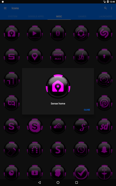 Pink Icon Pack Style 6 - Image screenshot of android app