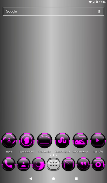 Pink Icon Pack Style 6 - Image screenshot of android app
