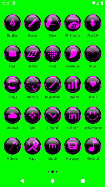 Pink Icon Pack Style 6 - Image screenshot of android app