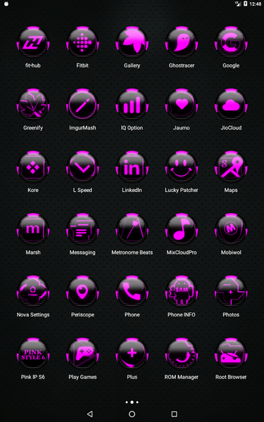 Pink Icon Pack Style 6 - Image screenshot of android app