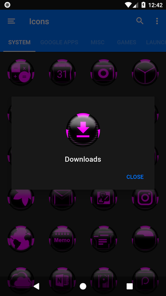 Pink Icon Pack Style 6 - Image screenshot of android app