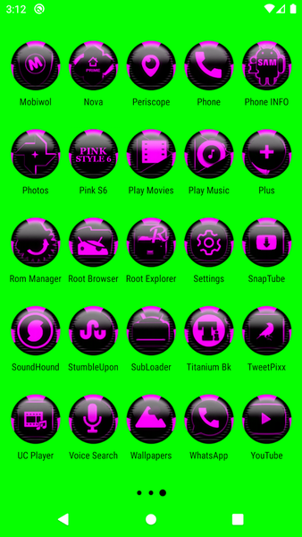 Pink Icon Pack Style 6 - Image screenshot of android app