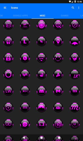 Pink Icon Pack Style 6 - Image screenshot of android app