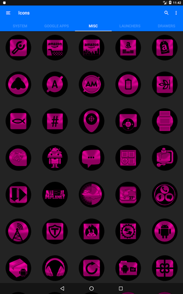 Oreo Pink Icon Pack - عکس برنامه موبایلی اندروید