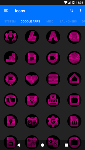 Oreo Pink Icon Pack - عکس برنامه موبایلی اندروید