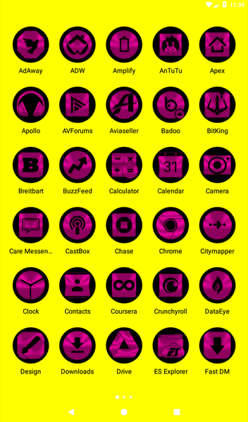 Oreo Pink Icon Pack - عکس برنامه موبایلی اندروید