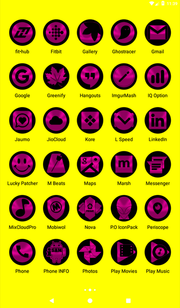 Oreo Pink Icon Pack - عکس برنامه موبایلی اندروید