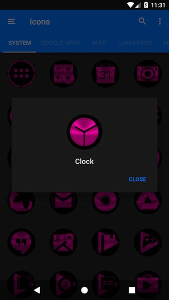 Oreo Pink Icon Pack - عکس برنامه موبایلی اندروید