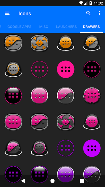 Oreo Pink Icon Pack - عکس برنامه موبایلی اندروید