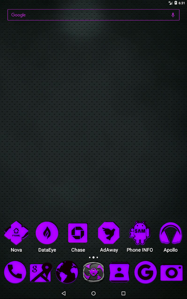 Purple and Black Icon Pack - عکس برنامه موبایلی اندروید