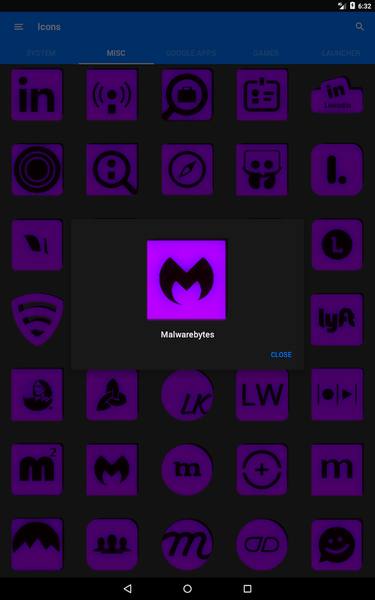 Purple and Black Icon Pack - عکس برنامه موبایلی اندروید