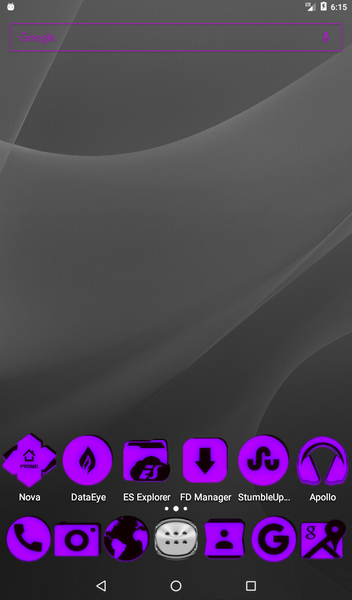 Purple and Black Icon Pack - عکس برنامه موبایلی اندروید