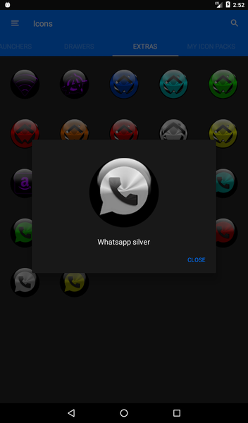 Purple Glass Orb Icon Pack - Image screenshot of android app