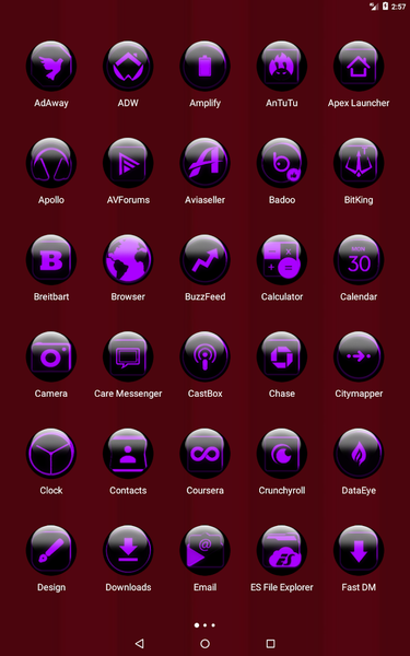 Purple Glass Orb Icon Pack - Image screenshot of android app