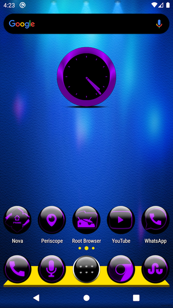 Purple Glass Orb Icon Pack - Image screenshot of android app