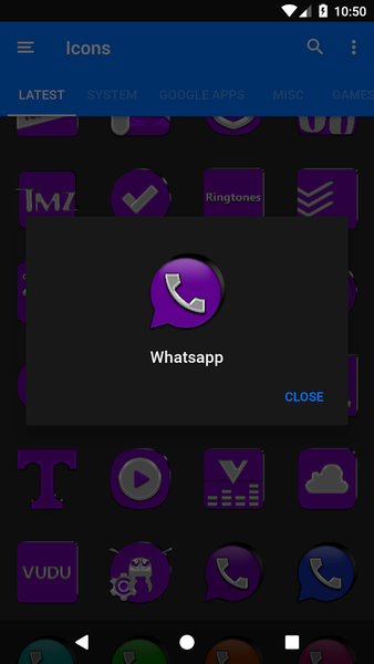 Purple Icon Pack - عکس برنامه موبایلی اندروید