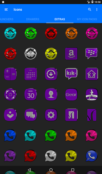 Purple Icon Pack - عکس برنامه موبایلی اندروید