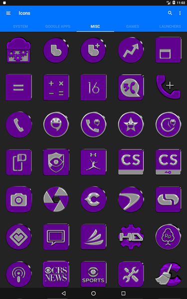 Purple Icon Pack - عکس برنامه موبایلی اندروید