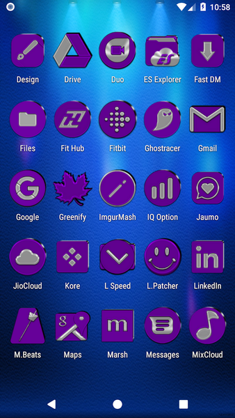 Purple Icon Pack - عکس برنامه موبایلی اندروید