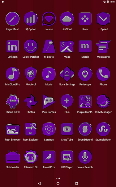 Purple Icon Pack - عکس برنامه موبایلی اندروید