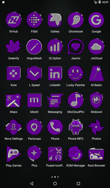 Purple Icon Pack - عکس برنامه موبایلی اندروید