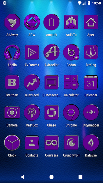 Purple Icon Pack - عکس برنامه موبایلی اندروید