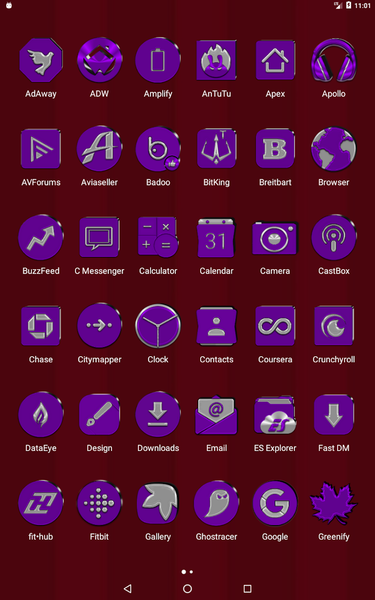 Purple Icon Pack - عکس برنامه موبایلی اندروید