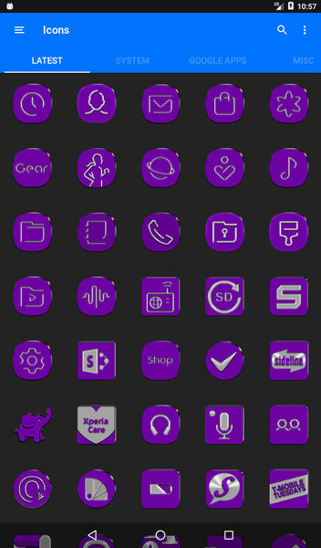 Purple Icon Pack - عکس برنامه موبایلی اندروید