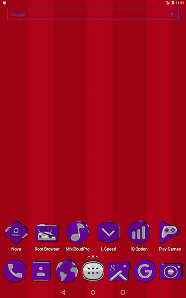 Purple Icon Pack - عکس برنامه موبایلی اندروید
