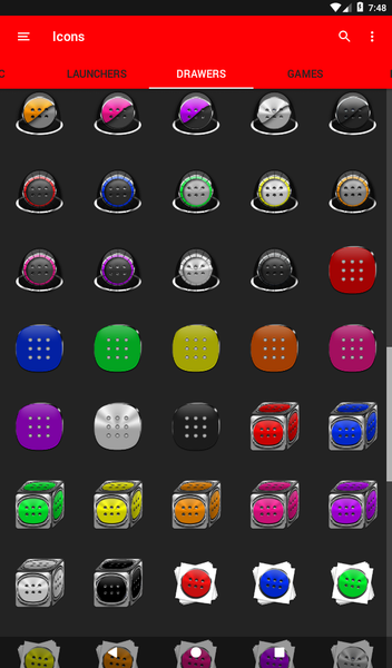 Half Light Purple Icon Pack - Image screenshot of android app