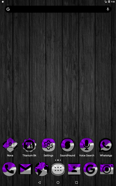 Half Light Purple Icon Pack - Image screenshot of android app