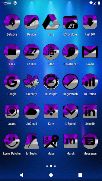 Half Light Purple Icon Pack - عکس برنامه موبایلی اندروید