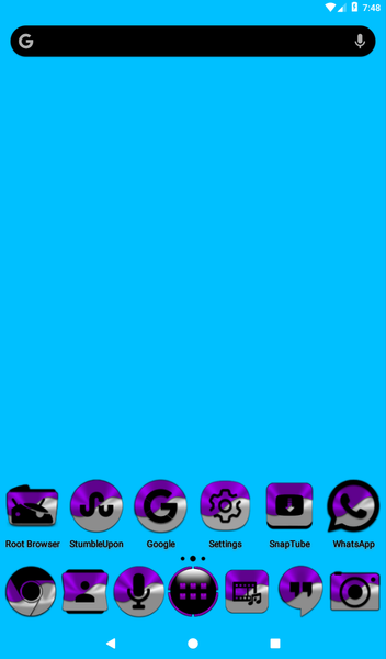 Half Light Purple Icon Pack - Image screenshot of android app