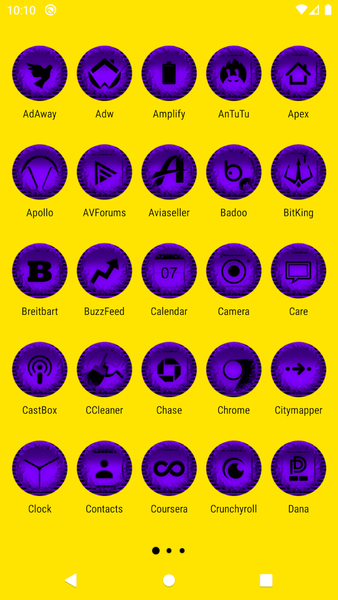 Purple Icon Pack Style 5 - Image screenshot of android app