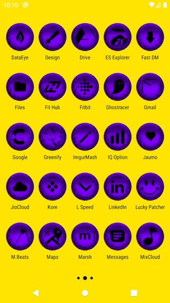Purple Icon Pack Style 5 - Image screenshot of android app