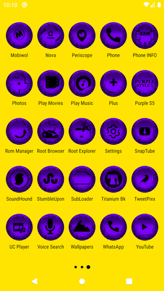 Purple Icon Pack Style 5 - Image screenshot of android app