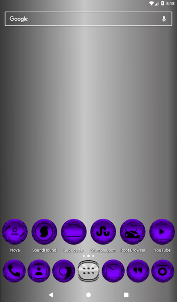 Purple Icon Pack Style 5 - Image screenshot of android app