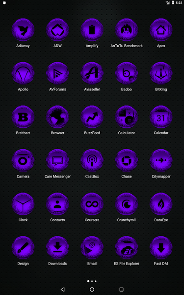 Purple Icon Pack Style 5 - Image screenshot of android app
