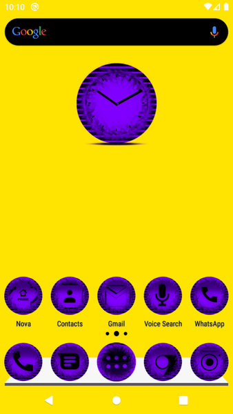 Purple Icon Pack Style 5 - Image screenshot of android app